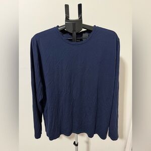 Quince Merino Wool Base Layer Shirt Mens XXL Navy Long Sleeve Lightweight Tee